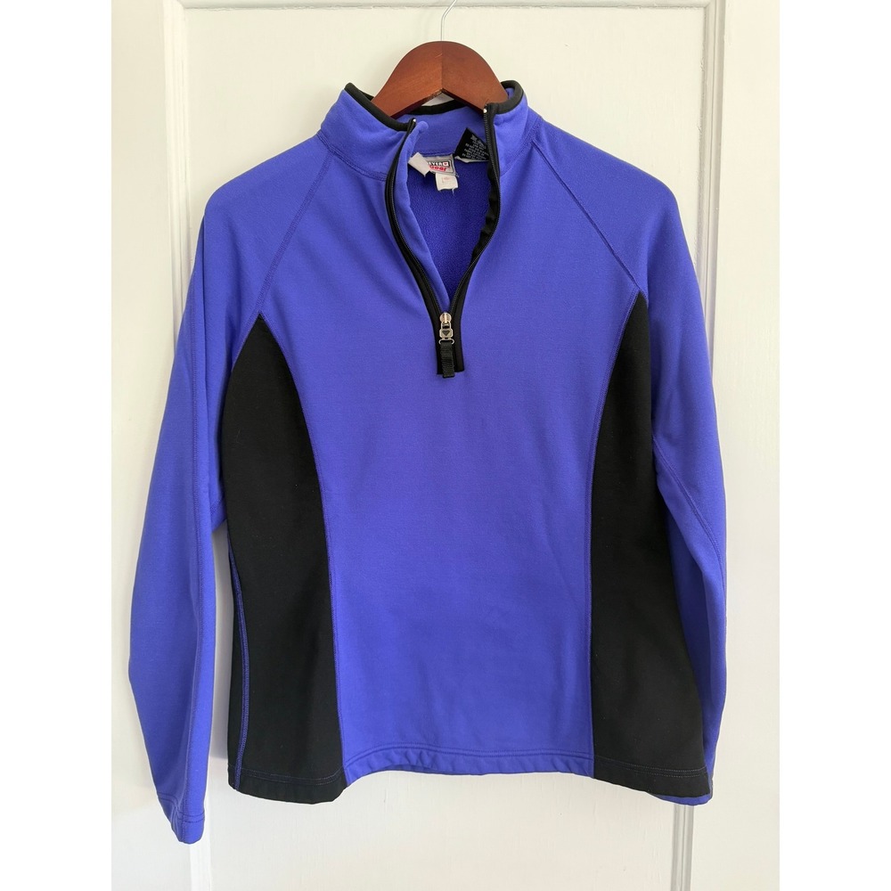 Obermeyer Fleece Pullover Women XL UltraGear Purple Quarter Zip Polartec Skier